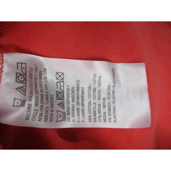 Isaac Mizrahi Live Red/Orange  Peplum Top Womens Size Extra Large - Picture 4 of 9